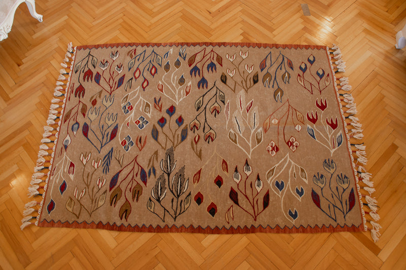 Anatolian Flatweave Wool Kilim/Rug No. 7  172 × 115 cm (67.7" × 45.3")