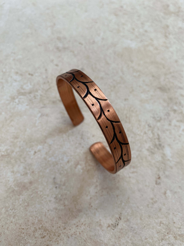 Engraved Copper Bracelet No. 1