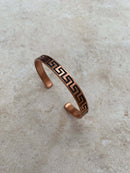 Engraved Copper Bracelet No. 3