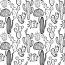 Underglaze Transfer - Plants, Cactus-Black (9 x 6.5 inch)