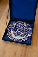 Baba Nakkash 25 cm Handmade Turkish Ceramic Plate – Iznik Tile Design