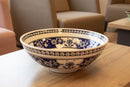Baba Nakkash 30 cm Handmade Turkish Ceramic Bowl – Iznik Tile Design
