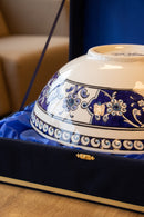 Baba Nakkash 30 cm Handmade Turkish Ceramic Bowl – Iznik Tile Design