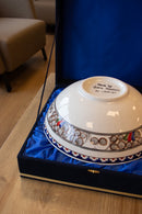 British Museum 30 cm Handmade Turkish Ceramic Bowl – Iznik Tile Design