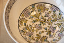 Damascus 30 cm Handmade Turkish Ceramic Bowl – Iznik Tile Design