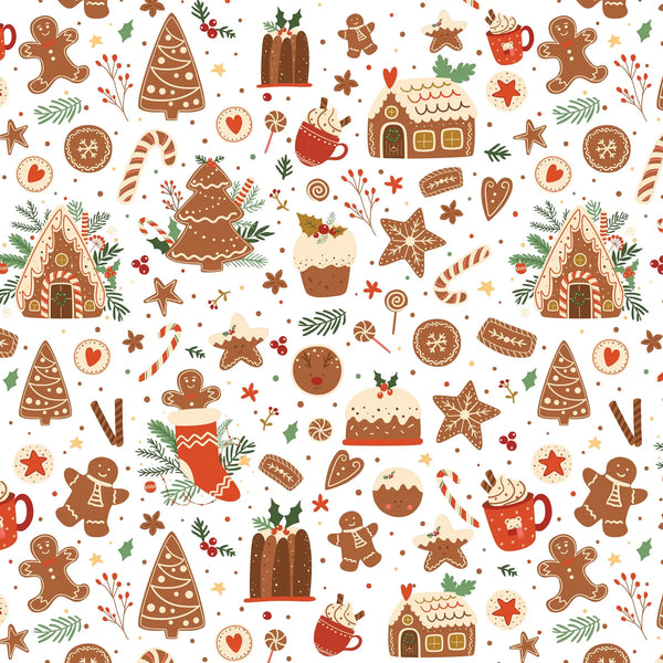 Gingerbread House Underglaze Transfer Decal - 19 x 13 inch