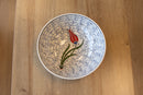 Golden Horn 25 cm Handmade Turkish Ceramic Bowl – Iznik Tile Design