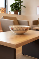 Golden Horn 25 cm Handmade Turkish Ceramic Bowl – Iznik Tile Design