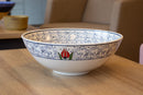 Golden Horn 30 cm Handmade Turkish Ceramic Bowl – Iznik Tile Design