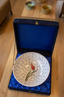 Golden Horn 30 cm Handmade Turkish Ceramic Bowl – Iznik Tile Design