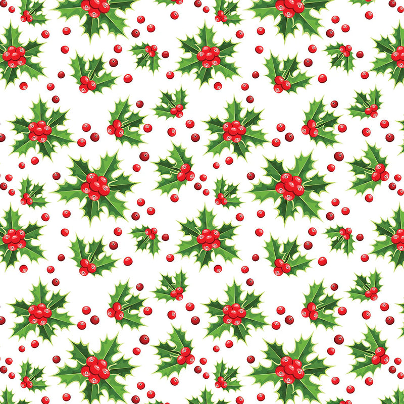 Coquina Flower Holly Undeglaze Transfer Decal - 19 x 13 inch