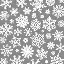Snow Flake White Transfer Decal - 19 x 13 inch