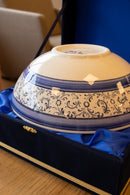 Voyage of Birds 25 cm Handmade Turkish Ceramic Bowl – Iznik Tile Design