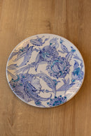 Voyage of Birds 25 cm Handmade Turkish Ceramic Plate – Iznik Tile Design
