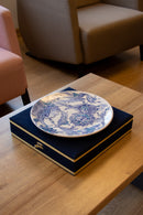 Voyage of Birds 25 cm Handmade Turkish Ceramic Plate – Iznik Tile Design