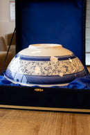 Voyage of Birds 30 cm Handmade Turkish Ceramic Bowl – Iznik Tile Design