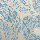 Fish School-Underglaze Transfer Sheet Turquoise (19x13 in)