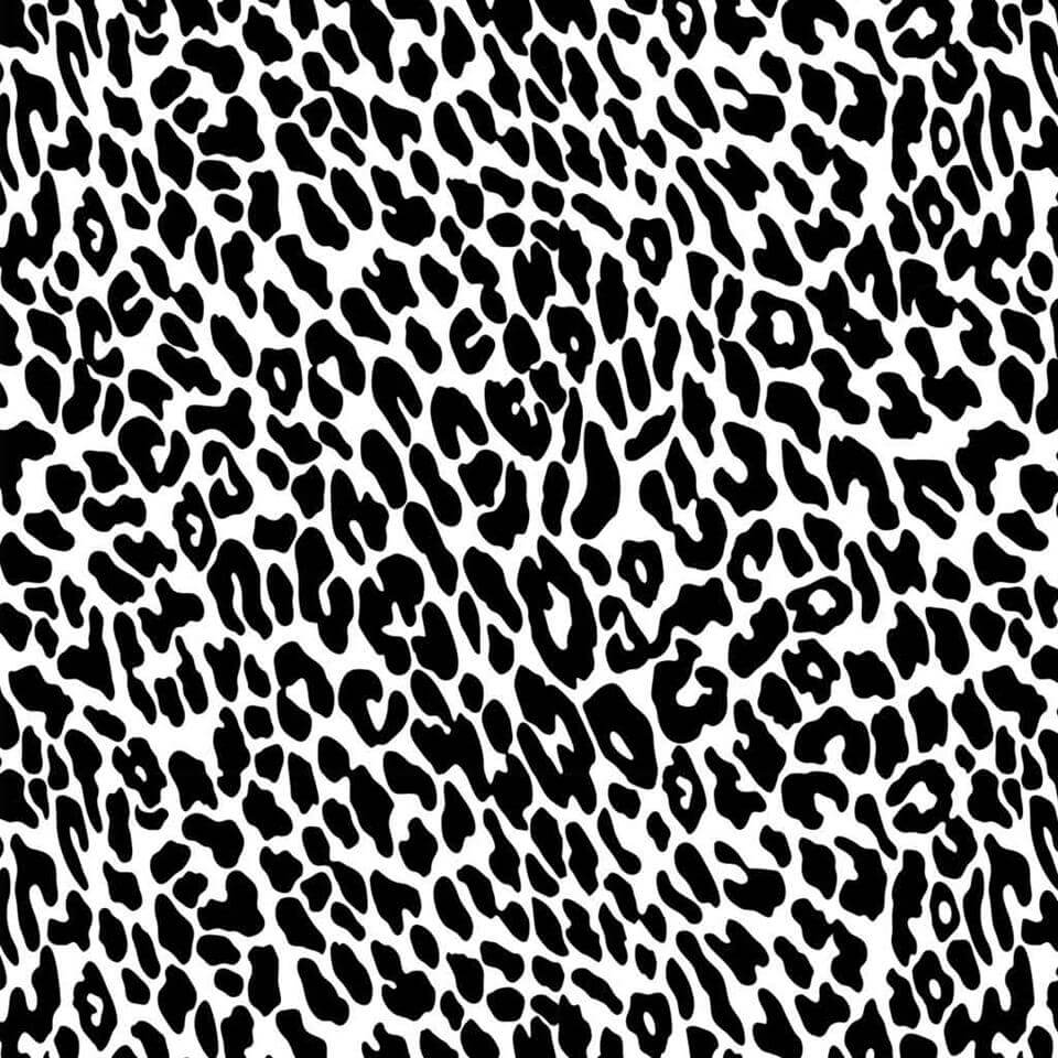 Underglaze Transfer - Pattern Leopard Prints - Black (19x13